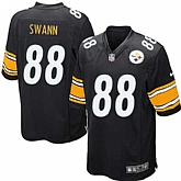 Nike Men & Women & Youth Steelers #88 Swann Black Team Color Game Jersey,baseball caps,new era cap wholesale,wholesale hats